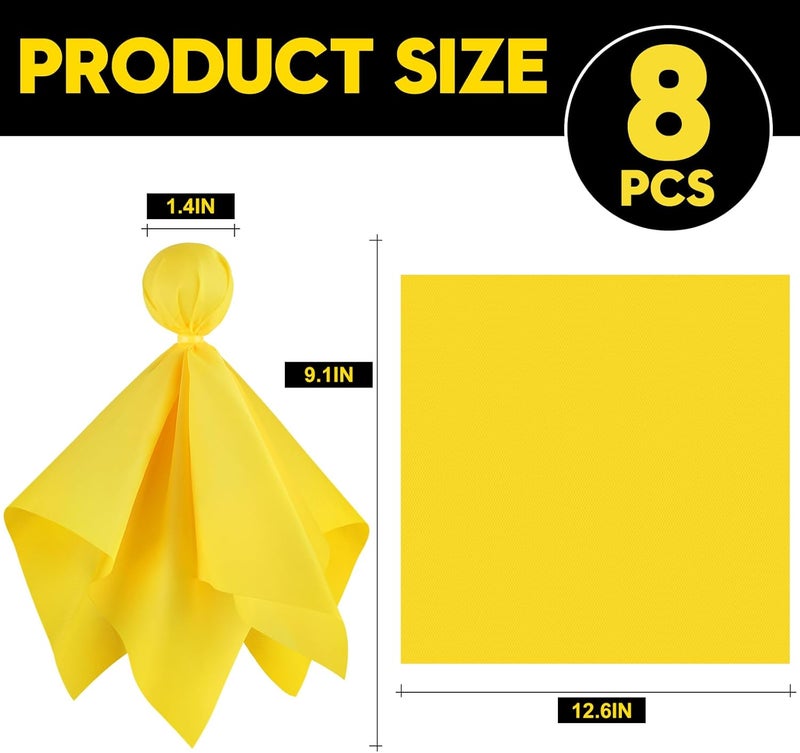 HASITE 8 PCS Yellow Penalty Flag Football Flags, Referee Game Party Accessory - Image 2